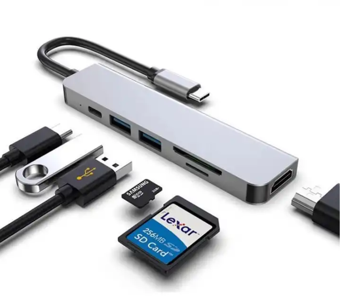 6 In 1 USB Hub docking station 6 合 1 USB 集线器