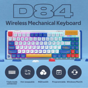 DUSTSILVER D84 Wireless Mechanical Keyboard DUSTSILVER D84 无线机械键盘