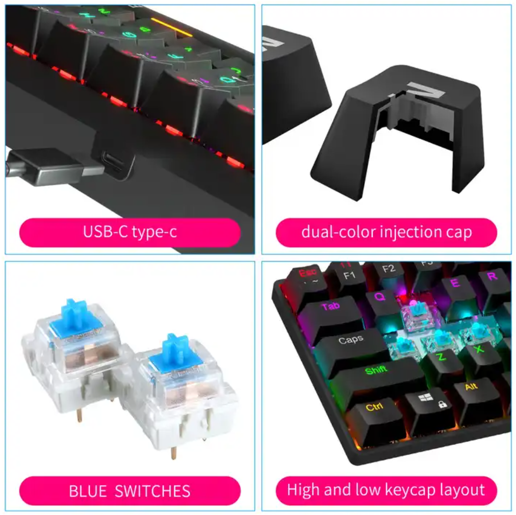 BAJEAL gaming Bluetooth mechanical keyboard BAJEAL 游戏蓝牙机械键盘 - Image 2