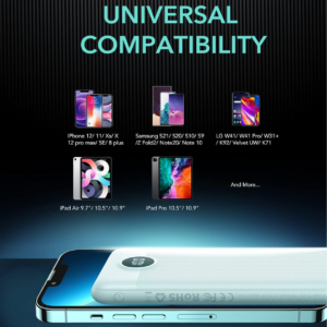 Power Bank 10000mAh, Slimmest Dual Output Portable Charger 充电宝 10000mAh,最薄的双输出便携式充电器